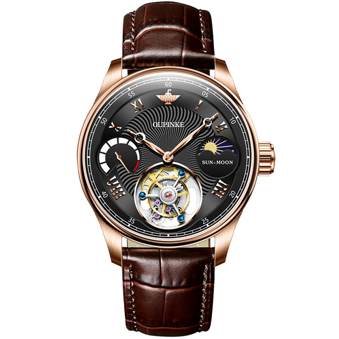 Tourbillon Multi-functional Mechanical Watch Fashion Business Men's Watch