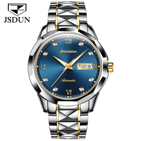 Tungsten Steel Waterproof Automatic Mechanical Business Men's Watch