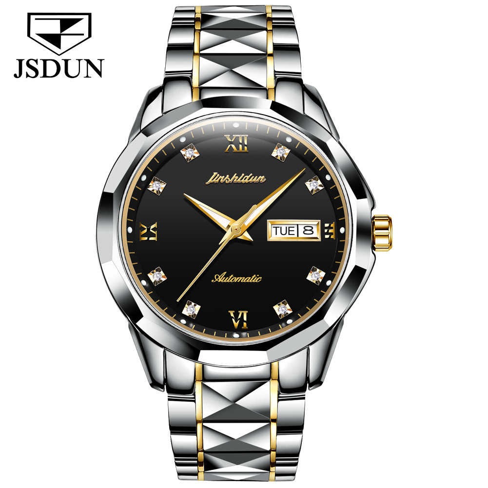 Tungsten Steel Waterproof Automatic Mechanical Business Men's Watch