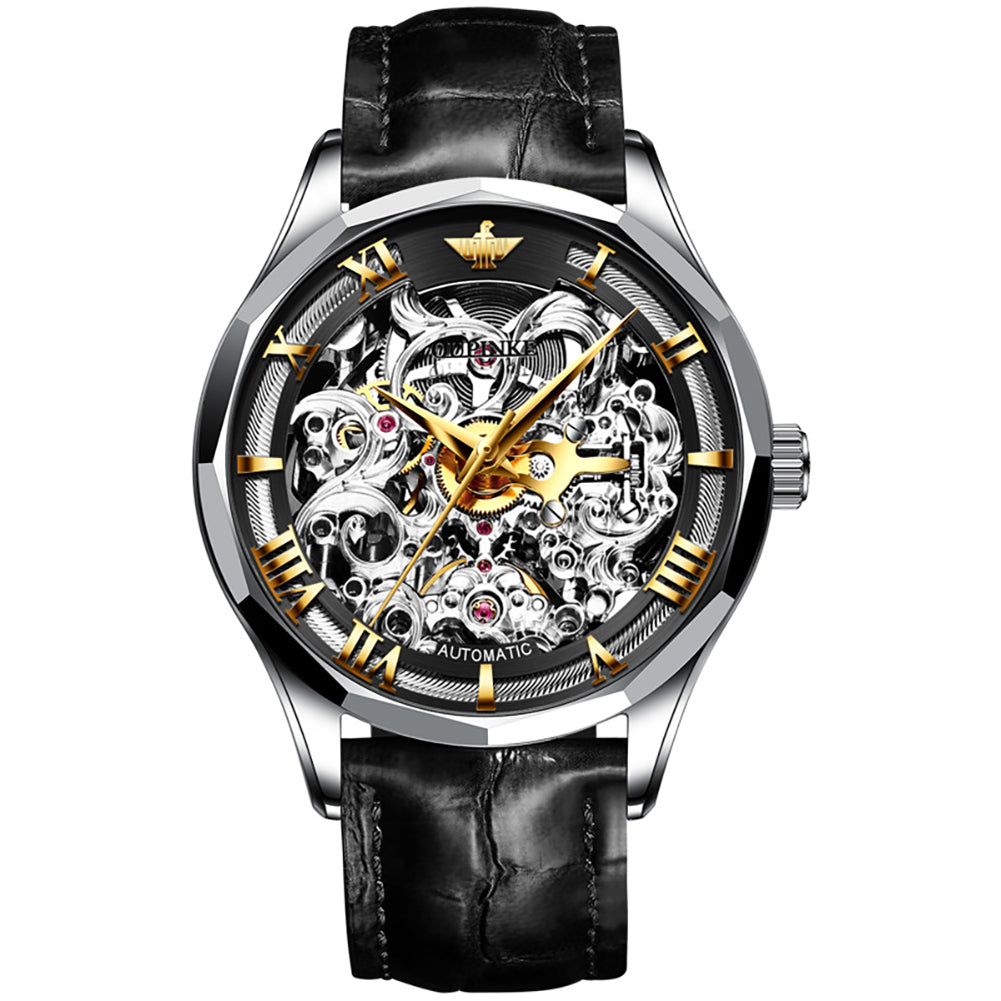 Business Luminous Men's Mechanical Watch Multiple Strap Options