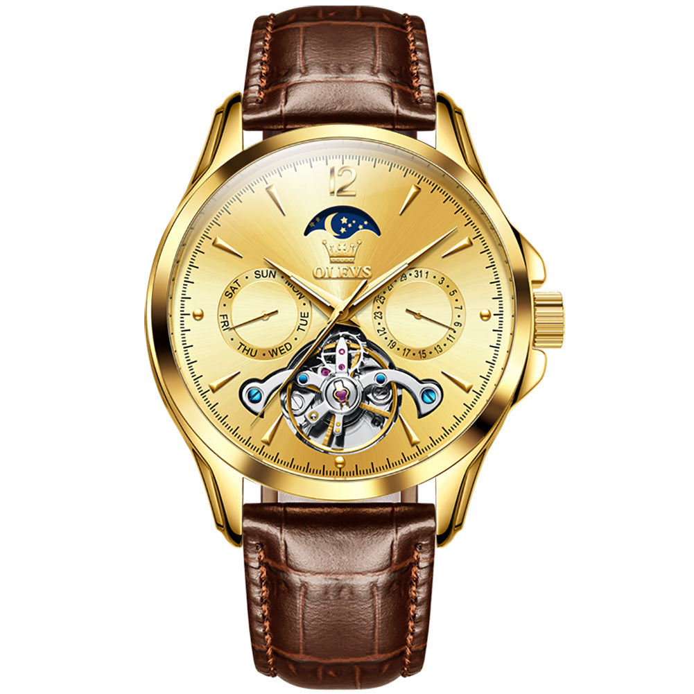 Multifunctional Tourbillon Mechanical Watch Luminous Men's Watch