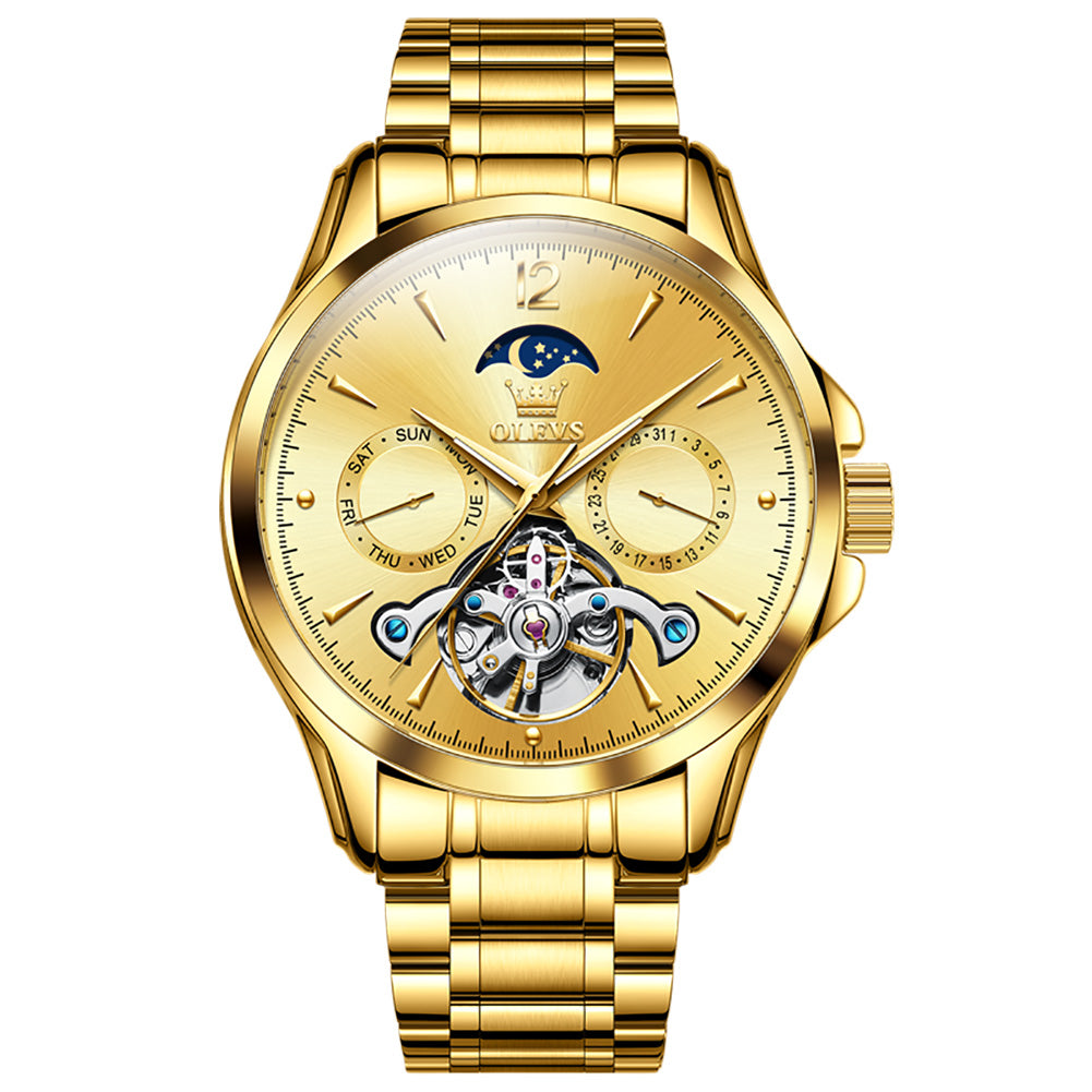 Multifunctional Tourbillon Mechanical Watch Luminous Men's Watch