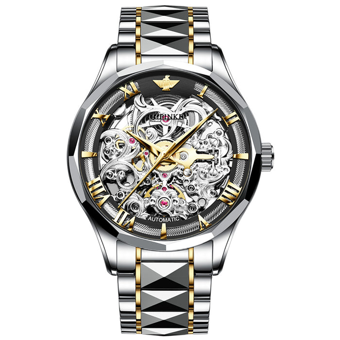 Business Luminous Men's Mechanical Watch Multiple Strap Options