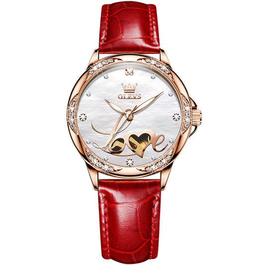 LOVE Letters Hollowed-out Women's Mechanical Watch