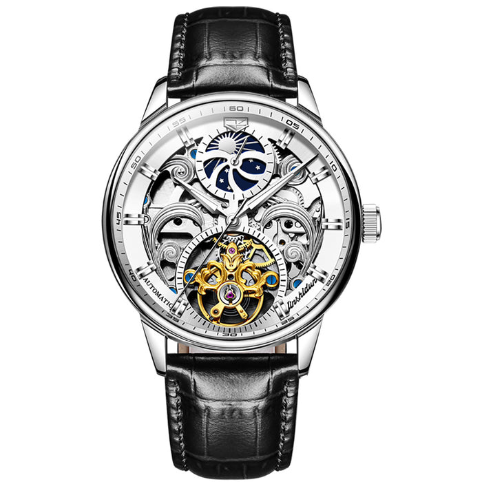 Fashionable Business Mechanical Men's Watch Hollow Dials Watch