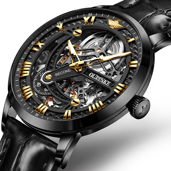 Fully Automatic Hollowed-out Commercial Waterproof Mechanical Men's Watch