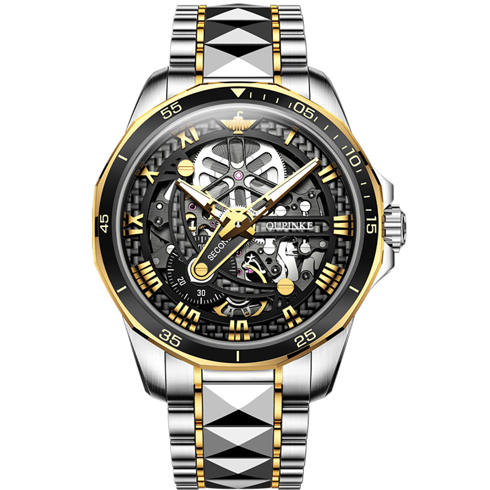 Automatic Mechanical Watch Hollow Flywheel Waterproof Men's Watch