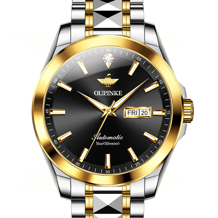 Simple Fashion Mechanical Watch Steel Waterproof Men's Watch