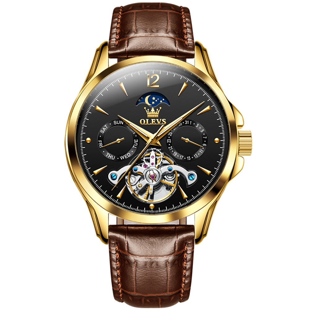 Multifunctional Tourbillon Mechanical Watch Luminous Men's Watch