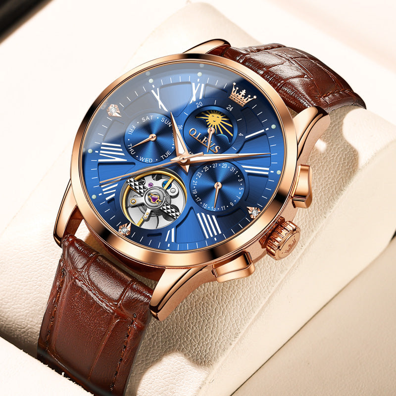 Multi-function Mechanical Watch Glow-in-the-dark Hollow Men's Watch