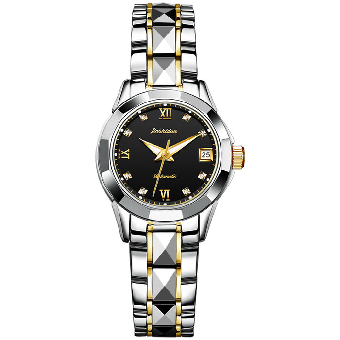 Tungsten Steel Waterproof Automatic Mechanical Business Men's And Women's Watches