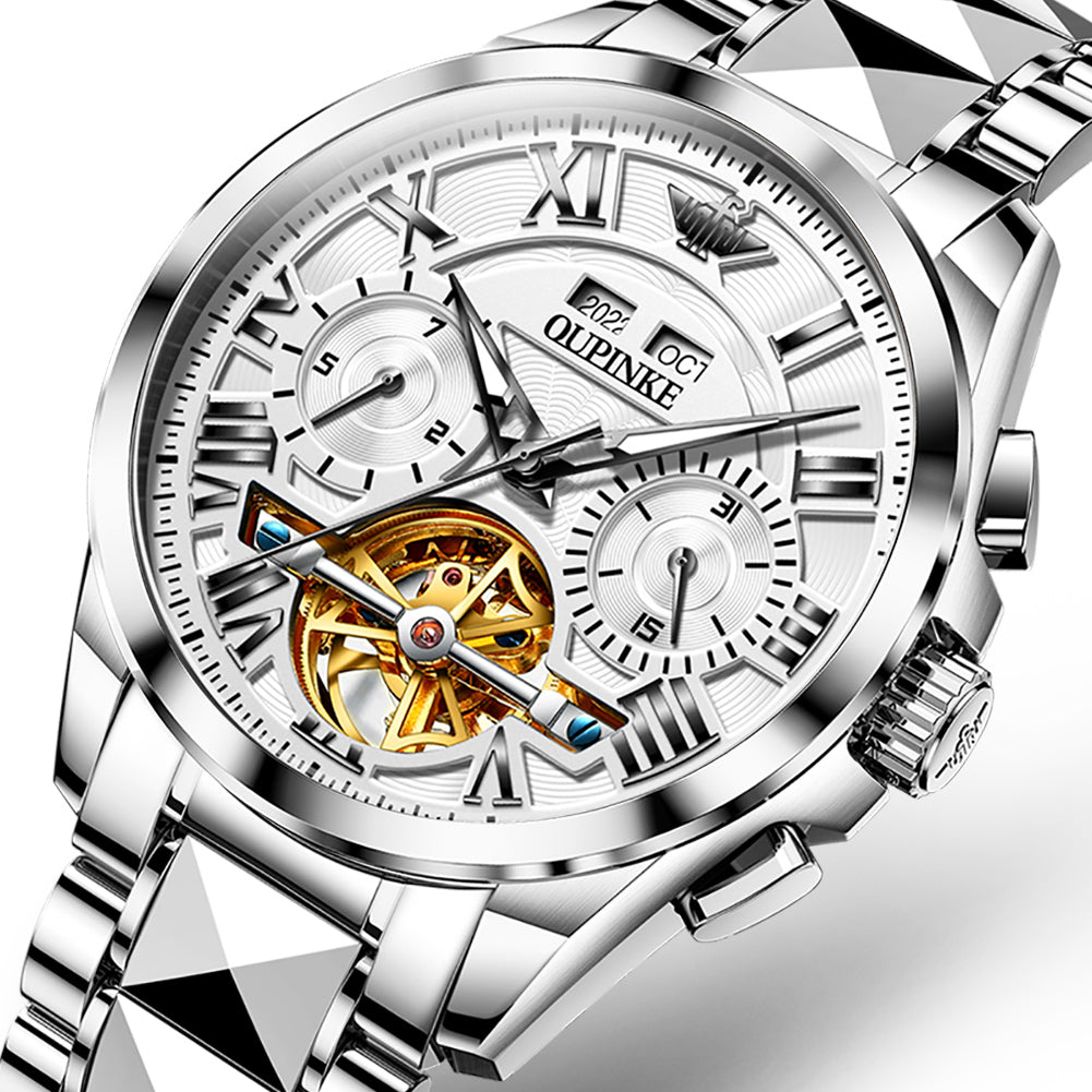 Light Luxury And Elegant Waterproof Multifunctional Business Mechanical Watch Men's Watch