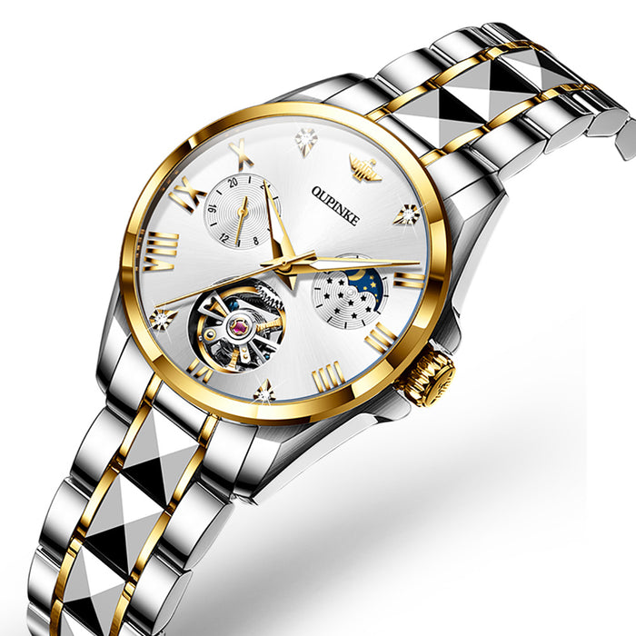 Waterproof Moon Tourbillon Automatic Mechanical Watch Ladies Watch