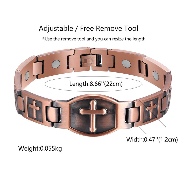 Magnetic Therapy Cross Bracelet