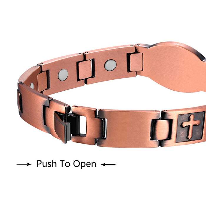 Magnetic Therapy Cross Bracelet