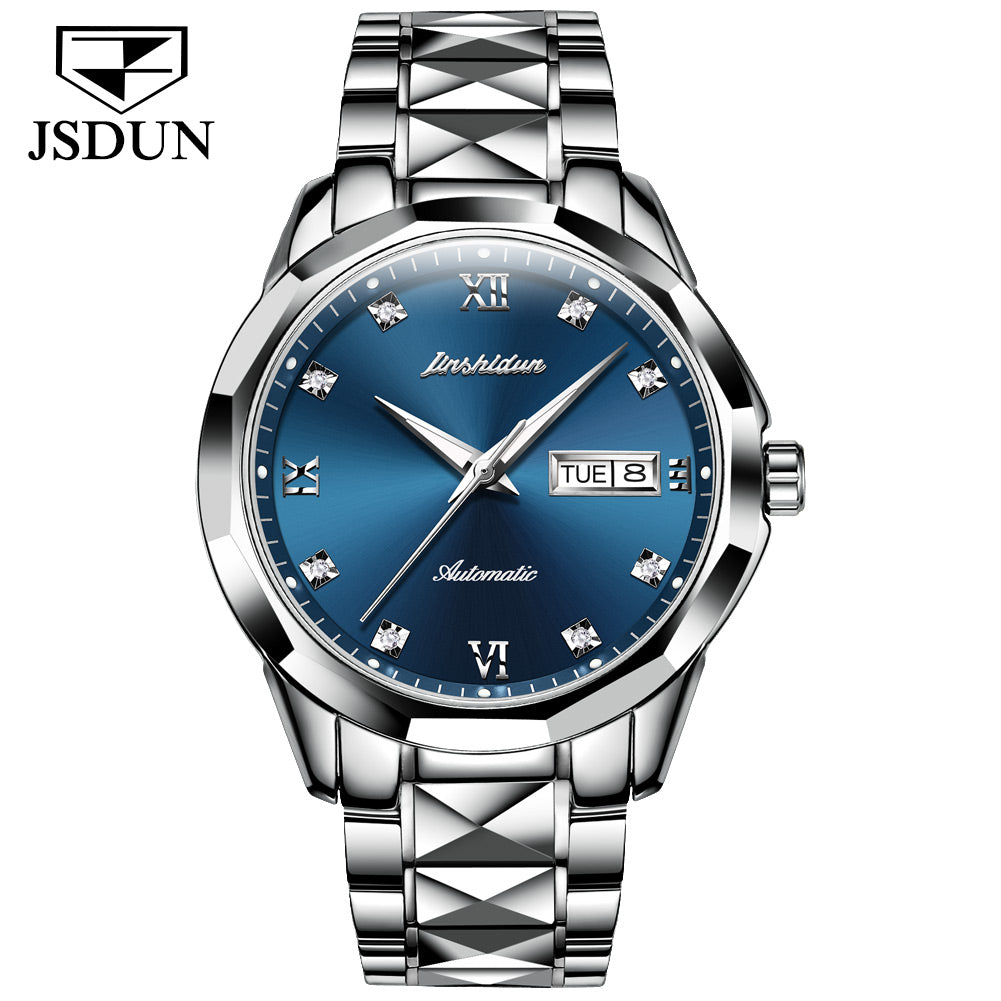 Tungsten Steel Waterproof Automatic Mechanical Business Men's Watch