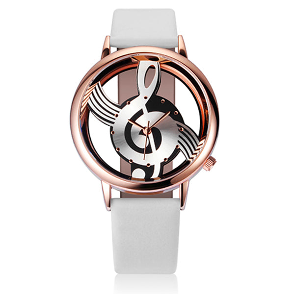 Unique Hollow Musical Note WristWatch