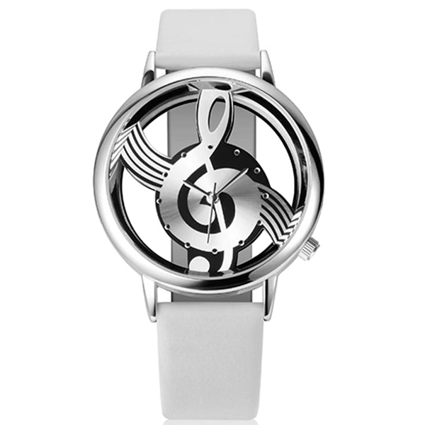 Unique Hollow Musical Note WristWatch