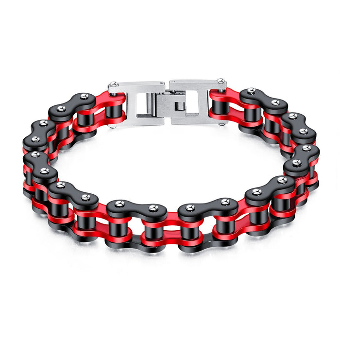 Fashion punk stainless steel chain jewelry personality trend motorcycle bicycle bracelet men