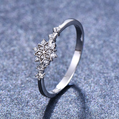 925 Sterling Silver Snowflake Ring