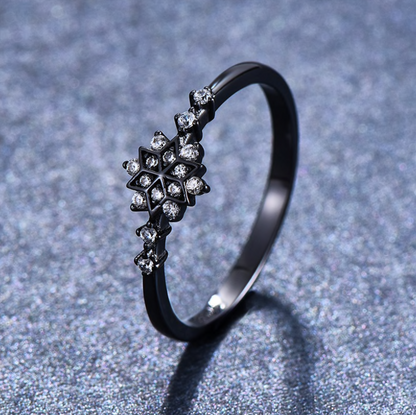 925 Sterling Silver Snowflake Ring