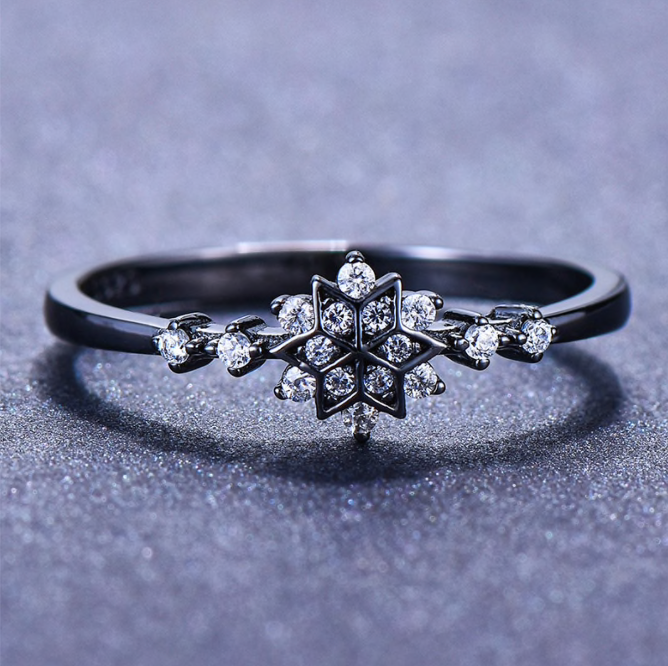 925 Sterling Silver Snowflake Ring