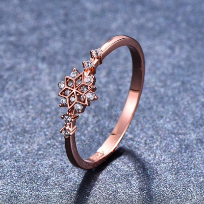 925 Sterling Silver Snowflake Ring