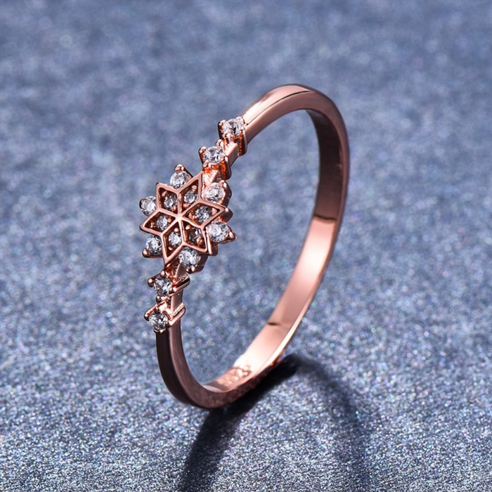 925 Sterling Silver Snowflake Ring