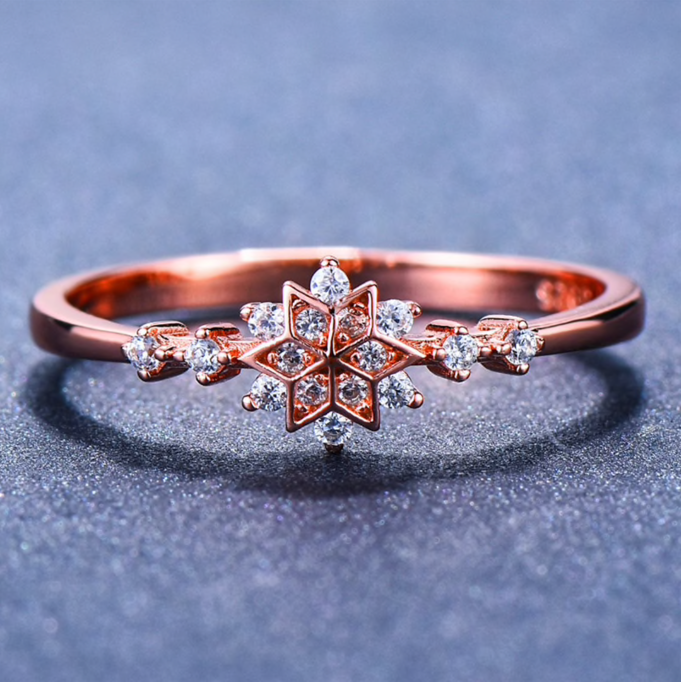 925 Sterling Silver Snowflake Ring